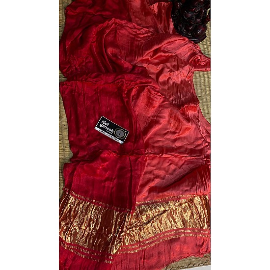 IG7480:pure gazzi silk lagdi patta jari pallu  