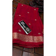 IG7499 lite weight pure HO crape kanchi weaving  