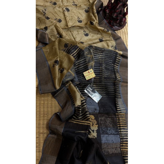 IG7530:pure handloom Tusser/Tusser  6960/-