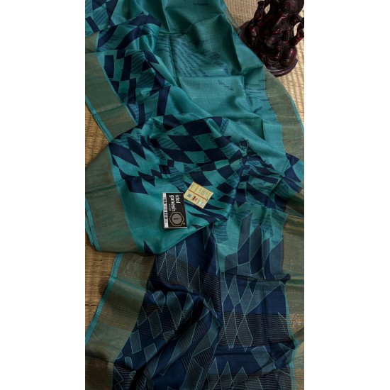 IG7532:pure handloom Tusser/Tusser  6960/-