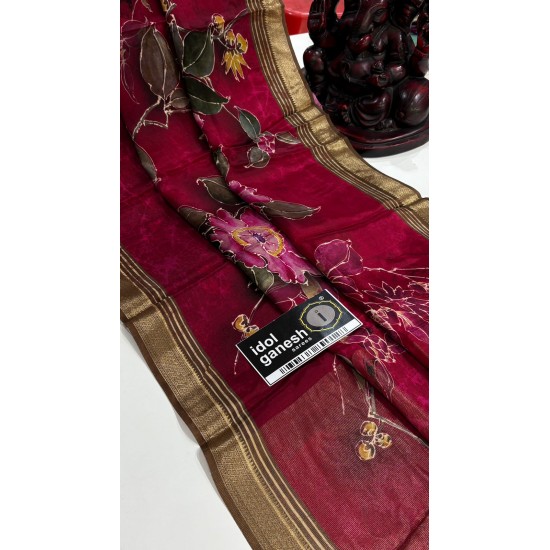 IG7538pure handloom kanchi crape weaving IG7538pure handloom kanchi crape weaving