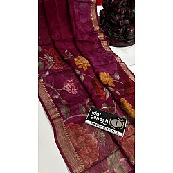 IG7539pure handloom kanchi crape weaving 