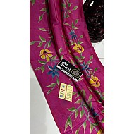 IG7549pure handloom kathan pattu/pattu border less 