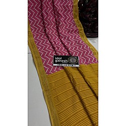 IG7566lite weight pure assami crape kanchi weaving border ,
