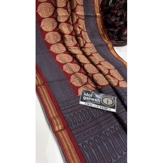 IG7570lite weight pure assami crape kanchi weaving border IG7570lite weight pure assami crape kanchi weaving border