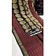 IG7570lite weight pure assami crape kanchi weaving border 