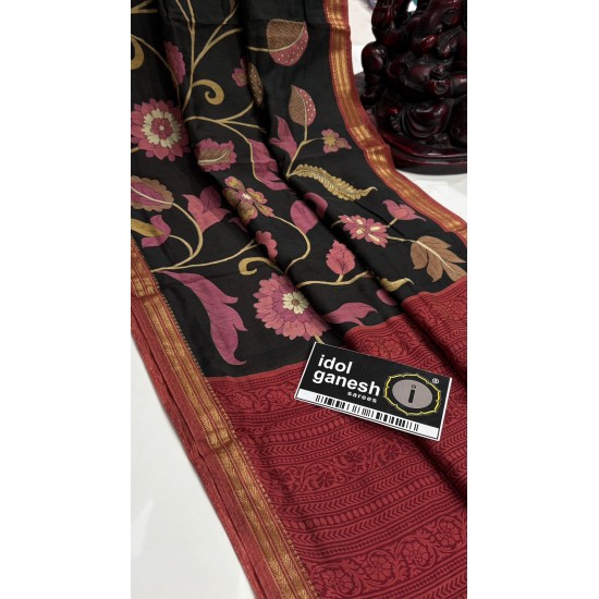 IG7572c:lite weight pure assami crape kanchi weaving border IG7572c:lite weight pure assami crape kanchi weaving border