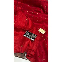 IG7581pure handloom mutka silk blended with pure musline 