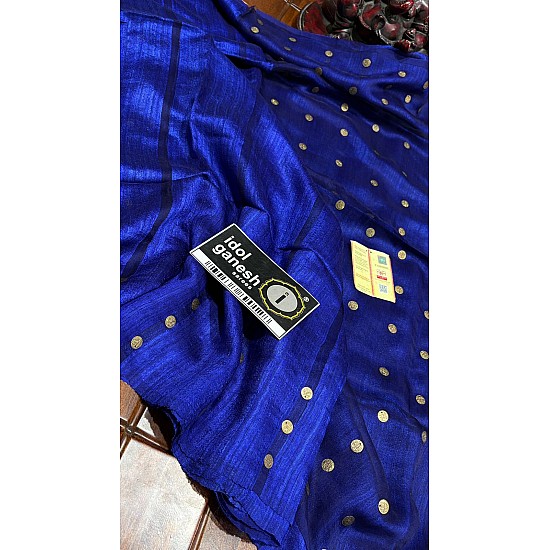 IG7581pure handloom mutka silk blended with pure musline 