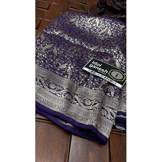 IG7600:lite weight pure soft banarasi kathan sarees 