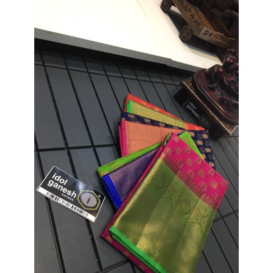 IG764 Lite wight Kanchi kora sarees