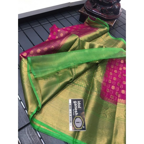 IG764 Lite wight Kanchi kora sarees