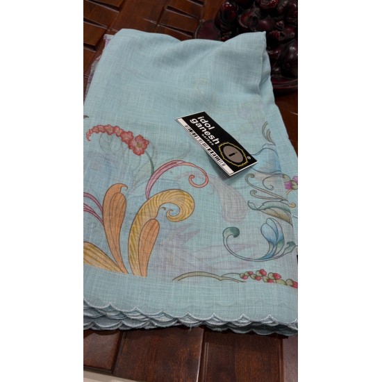 IG7661 lite weight Lenin print sarees 