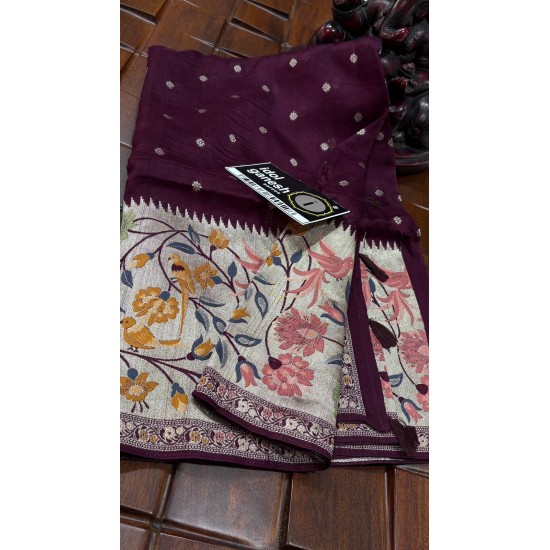 IG7665 lite weight Tusser georgette 