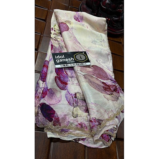 IG7678 pure crape flowerle print 