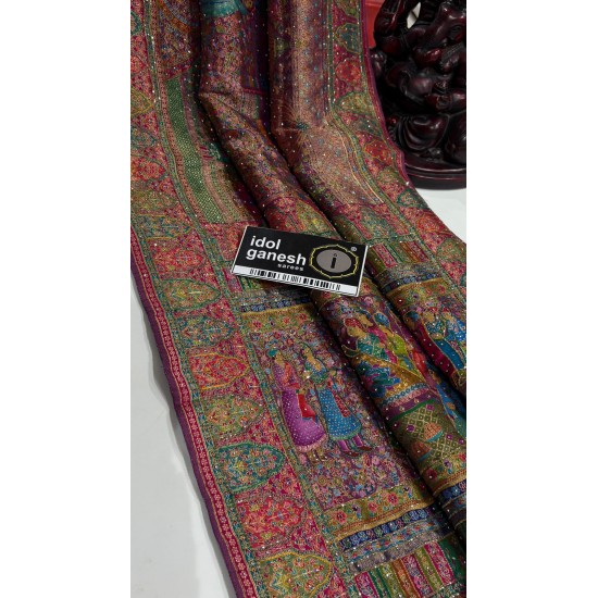 IG7681 beautiful Kashmir weaving  