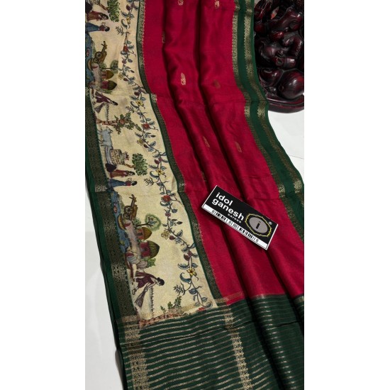 IG7690  lite weight pure Mysore silk 