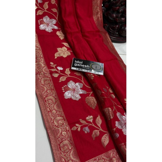 IG7693  lite weight pure munge silk pattu  