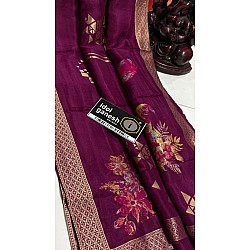 IG7695 lite weight pure munge silk pattu 
