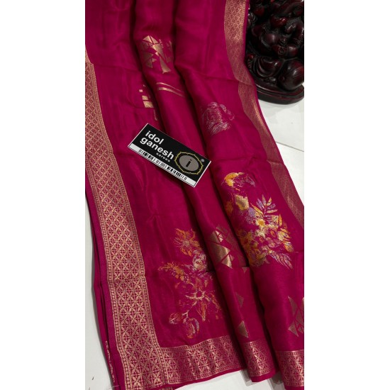 IG7695 lite weight pure munge silk pattu 