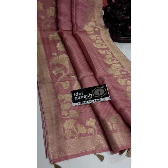 IG7708 lite weight pure tissue kathan sarees IG7708 lite weight pure tissue kathan sarees