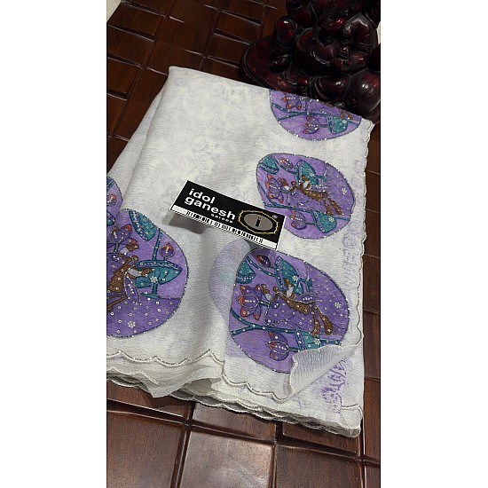 IG7719:lite weight pure chiffon crush print  