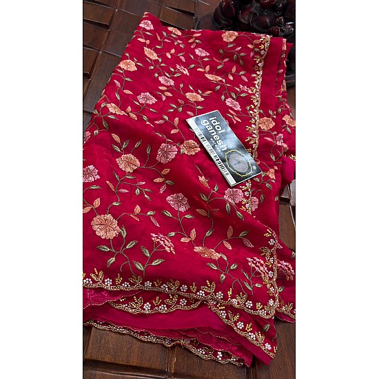 IG7744:lite weight pure tissue chiffon jale Embridory IG7744:lite weight pure tissue chiffon jale Embridory
