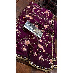 IG7745c:lite weight pure tissue chiffon jale Embridory 