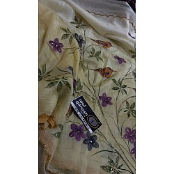 IG7756:lite weight pure crape crush touch hand printed sarees IG7756:lite weight pure crape crush touch hand printed sarees