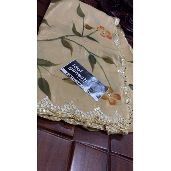 IG7758lite weight pure muslin hand print sarees IG7758lite weight pure muslin hand print sarees