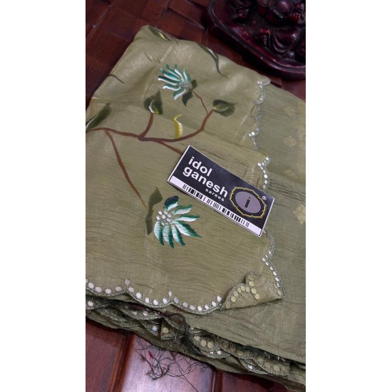 IG7759:lite weight pure muslin hand print sarees IG7759:lite weight pure muslin hand print sarees