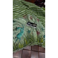 IG7773:lite weight pure muslin crush hand print  