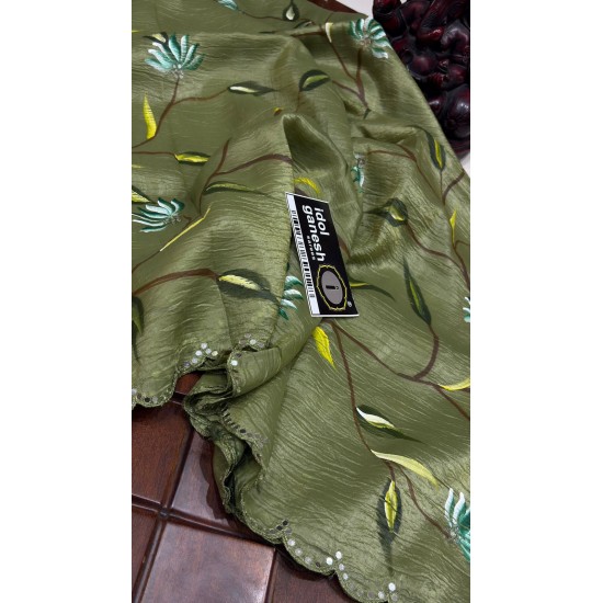 IG7775:lite weight pure muslin hand print sarees IG7775:lite weight pure muslin hand print sarees