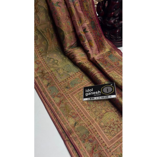 IG7782:lite weight pure soft one grame tissue weaving sarees 5907/-