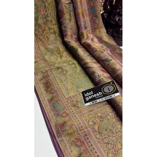 IG7782:lite weight pure soft one grame tissue weaving sarees 5907/-