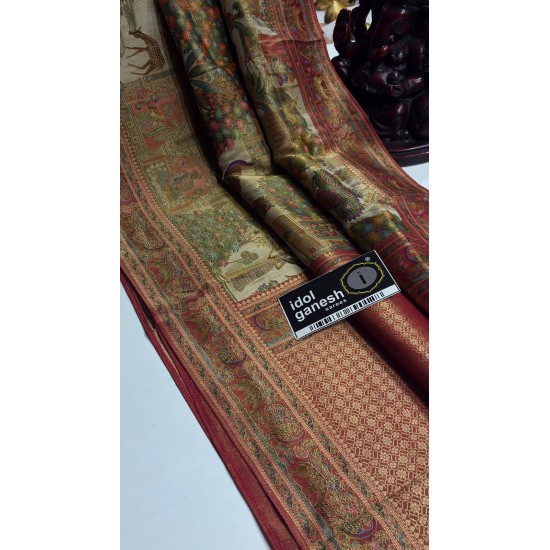 IG7783:lite weight pure soft one grame tissue weaving sarees 