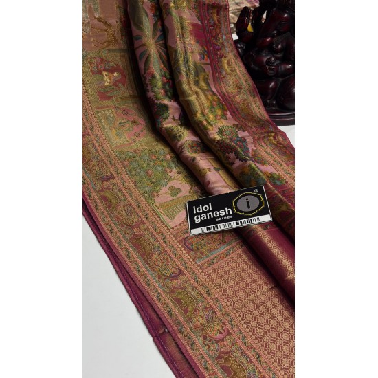 IG7783:lite weight pure soft one grame tissue weaving sarees 