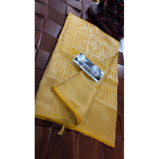 IG7786  Lite weight pure free fall resham tissue  4165/-