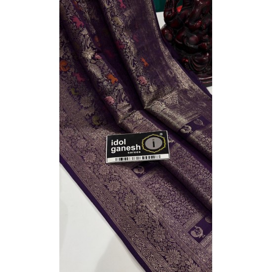 IG7790  Lite weight banarasi soft kathan weaving sarees 3230/-