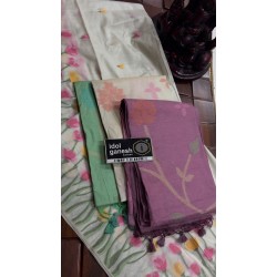 IG7797 lite weight kadhi jamdani weaving sarees  