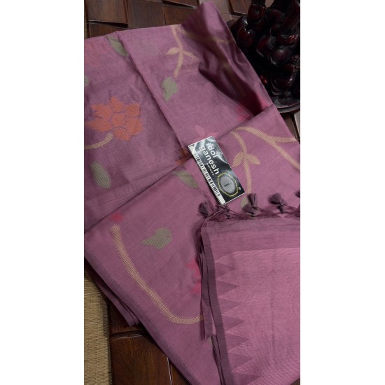 IG7797 lite weight kadhi jamdani weaving sarees  