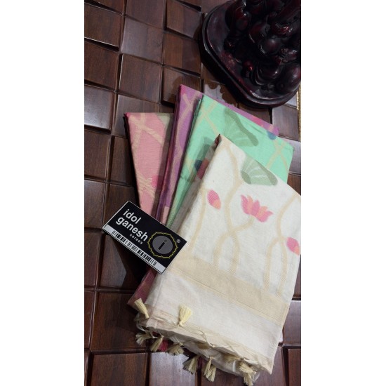 IG7798lite weight kadhi jamdani weaving sarees     