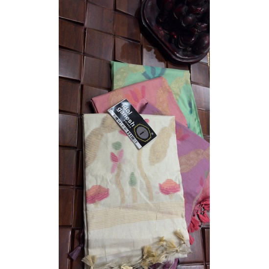 IG7799lite weight kadhi jamdani weaving sarees 