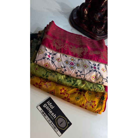 IG7826 Lite weight pure gazzi silk patola weaving 