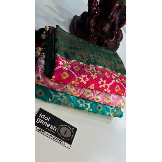 IG7827 Lite weight pure gazzi silk patola weaving 