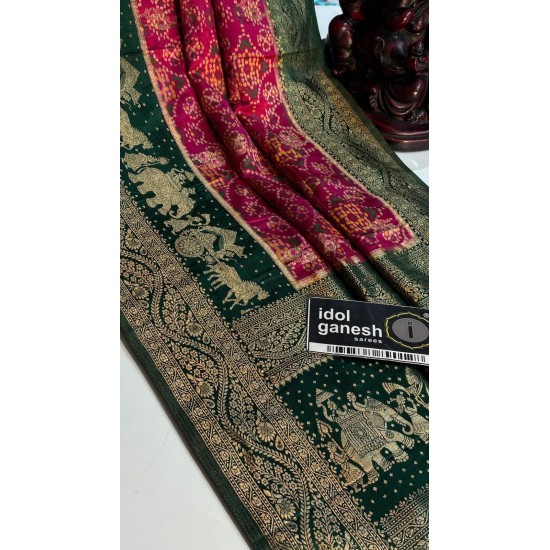 IG7828Lite weight pure gazzi silk patola weaving IG7828Lite weight pure gazzi silk patola weaving