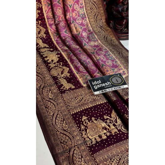 IG7828Lite weight pure gazzi silk patola weaving IG7828Lite weight pure gazzi silk patola weaving