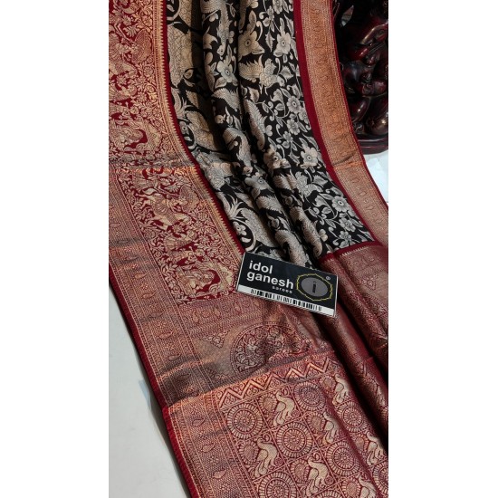 IG7829 Lite weight pure munga pattu kanchi weaving 