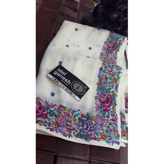 IG7852 Lite weight pure one gram Tissu sarees IG7852 Lite weight pure one gram Tissu sarees