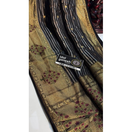 IG7856 Lite weight pure mashrow Tissu sarees IG7856 Lite weight pure mashrow Tissu sarees